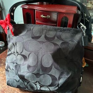 Black Coach Signature Tote Bag ‼️SOLD‼️